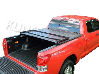 Мягкий трехсекционный тент с алюминиевой вставкой Toyota Tundra II 5.5 Short Bed (2014+) ― Кунги и тюнинг для пикапов в Москве