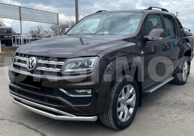 Защита переднего бампера VW Amarok Фольксваген Амарок