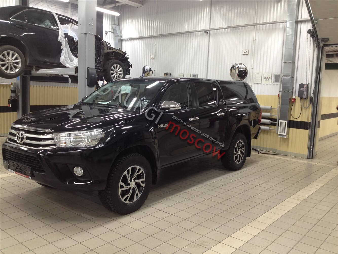ABC.TOHIL.BR.04B КРЫША (КУНГ) КУЗОВА ДЛЯ TOYOTA HILUX (ДВОЙНАЯ КАБИНА) (08.2015-) (ЧЁРНАЯ) (1 ДВЕРЬ) CARGO АВС-ДИЗАЙН ABC.TOHIL.BR.04B