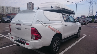 ABC.TOHIL.BR.05W КРЫША (КУНГ) КУЗОВА ДЛЯ TOYOTA HILUX (ДВОЙНАЯ КАБИНА)(08.2015-) (БЕЛАЯ) (3 ДВЕРИ) ― Кунги и тюнинг для пикапов в Москве