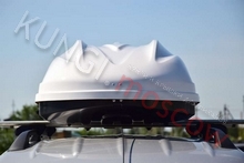 NISSAN NP300 (D22) Автобокс на крышу 460 литров - белый, тиснение производство Россия (код 1704)