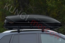 Mitsubishi L200 D/Cab c 2015 Автобокс на крышу 460 литров - черный, глянцевый, производство Россия (код 1708)