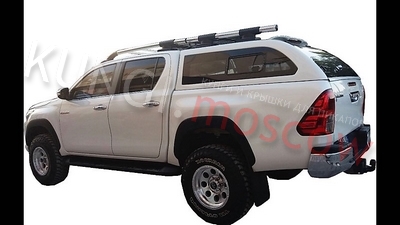 Кунг Toyota Hilux Revo D/Cab c 2015- черный ( цвет 218) или белый ( цвет 070) с центральным окном ― Кунги и тюнинг для пикапов в Москве