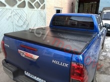 Крышка для пикапа TOYOTA HILUX VIGO (2005-2014) алюминиевая, черная из 3-х частей