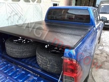 Крышка для пикапа TOYOTA HILUX VIGO (2005-2014) алюминиевая, черная из 3-х частей