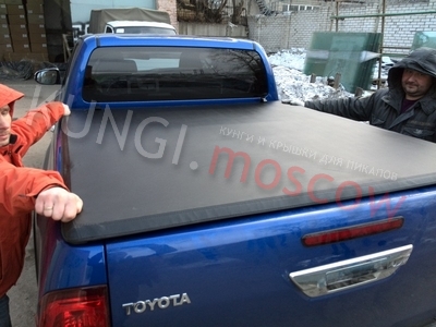 Крышка для пикапа TOYOTA HILUX VIGO (2005-2014) на каркасе из 3-х частей, винил-кожа ― Кунги и тюнинг для пикапов в Москве