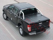 Крышка для пикапа Ford Ranger 2012- , сдвижная (рольставни) для пикапа со штатными дугами