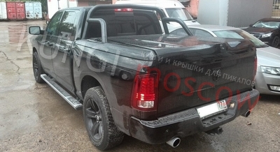 Крышка кузова с дугой для пикапа Dodge RAM 1500 Extra Cab 2006-2014 г.в. (2 положения открывания 45 и 90 гр.) в грунте ― Кунги и тюнинг для пикапов в Москве