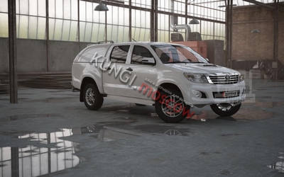 КУНГ RT-5 (коммерческий) TOYOTA HILUX 2006-2014 В ЦВЕТЕ ― Кунги и тюнинг для пикапов в Москве