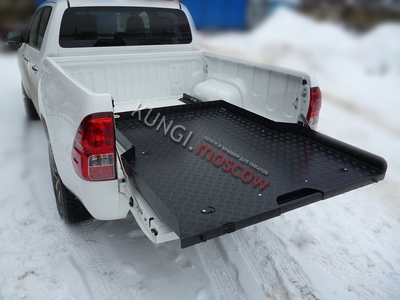 Платформа грузовая выкатная Toyota Hilux Revo (2015- двойная кабина, короткий кузов) АВС-Дизайн ― Кунги и тюнинг для пикапов в Москве