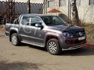 ТСС Пороги с площадкой 60,3 мм VW Amarok 10-