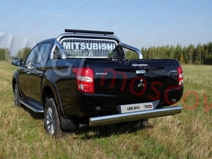 ТСС Пороги с площадкой (нерж. лист) 60,3 мм MITSUBISHI L200 15-